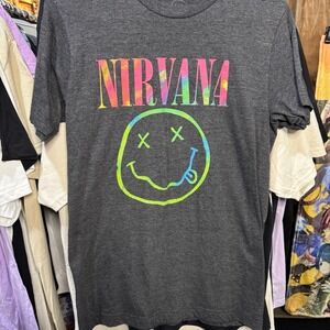 Nirvana- Rainbow Smiley size medium